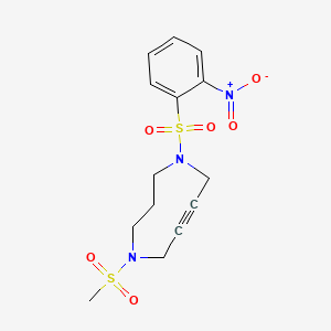 molecular formula C14H17N3O6S2 B6286758 DACN(Ms,Ns) CAS No. 2411082-25-0