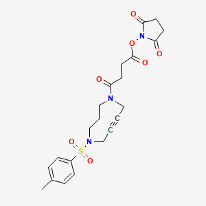 molecular formula C22H25N3O7S B6286770 DACN(Tos,Suc-NHS) CAS No. 2411082-26-1