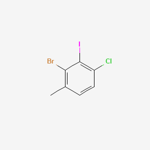 molecular formula C7H5BrClI B6286816 2-Bromo-4-chloro-3-iodo-1-methylbenzene CAS No. 2386310-94-5
