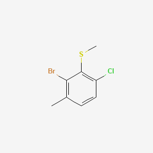 (2-Bromo-6-chloro-3-methylphenyl)(methyl)sulfane