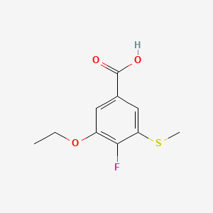3-Ethoxy-4-fluoro-5-(methylthio)benzoic acid