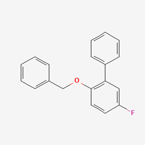 molecular formula C19H15FO B6286840 2-(Benzyloxy)-5-fluoro-1,1'-biphenyl CAS No. 2624417-57-6