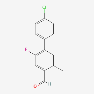 4'-Chloro-2-fluoro-5-methyl-[1,1'-biphenyl]-4-carbaldehyde