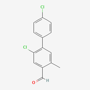 2,4'-Dichloro-5-methyl-[1,1'-biphenyl]-4-carbaldehyde