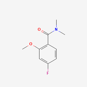 molecular formula C10H12FNO2 B6286976 4-Fluoro-2-methoxy-N,N-dimethylbenzamide CAS No. 1369777-76-3