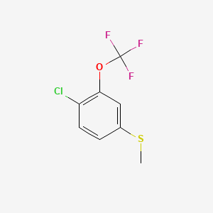 molecular formula C8H6ClF3OS B6286977 (4-Chloro-3-(trifluoromethoxy)phenyl)(methyl)sulfane CAS No. 2386293-95-2