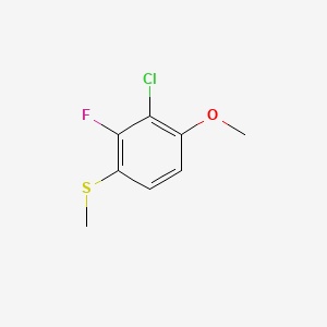 molecular formula C8H8ClFOS B6286999 (3-Chloro-2-fluoro-4-methoxyphenyl)(methyl)sulfane CAS No. 2586126-23-8