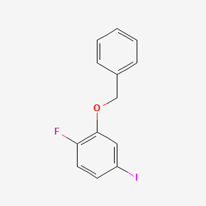 molecular formula C13H10FIO B6287007 2-(Benzyloxy)-1-fluoro-4-iodobenzene CAS No. 2586126-88-5
