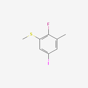 molecular formula C8H8FIS B6287010 (2-Fluoro-5-iodo-3-methylphenyl)(methyl)sulfane CAS No. 2586127-33-3