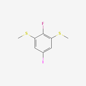 (2-Fluoro-5-iodo-1,3-phenylene)bis(methylsulfane)