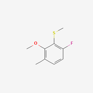 molecular formula C9H11FOS B6287033 (6-Fluoro-2-methoxy-3-methylphenyl)(methyl)sulfane CAS No. 2586126-21-6
