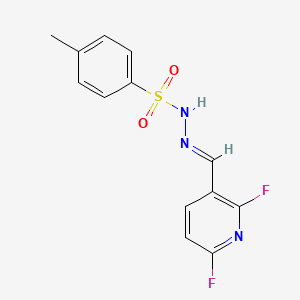 molecular formula C13H11F2N3O2S B6287042 N'-((2,6-Difluoropyridin-3-yl)methylene)-4-methylbenzenesulfonohydrazide CAS No. 2586233-08-9