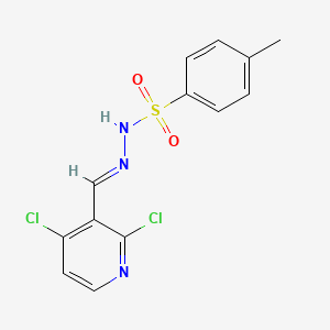 molecular formula C13H11Cl2N3O2S B6287051 N'-((2,4-Dichloropyridin-3-yl)methylene)-4-methylbenzenesulfonohydrazide CAS No. 2586233-02-3