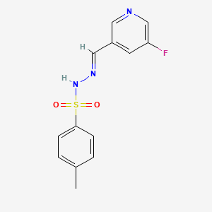 molecular formula C13H12FN3O2S B6287079 N'-((5-Fluoropyridin-3-yl)methylene)-4-methylbenzenesulfonohydrazide CAS No. 107756-01-4