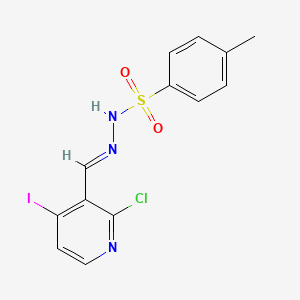 molecular formula C13H11ClIN3O2S B6287087 N'-((2-Chloro-4-iodopyridin-3-yl)methylene)-4-methylbenzenesulfonohydrazide CAS No. 2586233-06-7