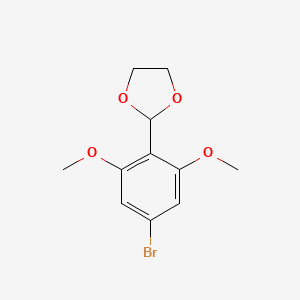 molecular formula C11H13BrO4 B6287089 2-(4-Bromo-2,6-dimethoxyphenyl)-1,3-dioxolane CAS No. 2624416-97-1