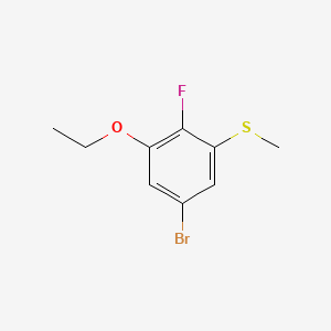 molecular formula C9H10BrFOS B6287113 (5-Bromo-3-ethoxy-2-fluorophenyl)(methyl)sulfane CAS No. 2586127-17-3