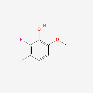 molecular formula C7H6FIO2 B6287120 2-Fluoro-3-iodo-6-methoxyphenol CAS No. 2385731-55-3