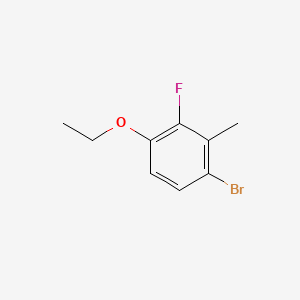 molecular formula C9H10BrFO B6287126 1-Bromo-4-ethoxy-3-fluoro-2-methylbenzene CAS No. 2387120-27-4