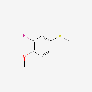 molecular formula C9H11FOS B6287137 (3-Fluoro-4-methoxy-2-methylphenyl)(methyl)sulfane CAS No. 2586125-94-0