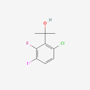 2-(6-Chloro-2-fluoro-3-iodophenyl)propan-2-ol