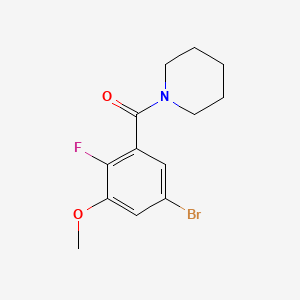 (5-Bromo-2-fluoro-3-methoxyphenyl)(piperidin-1-yl)methanone