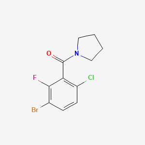 (3-Bromo-6-chloro-2-fluorophenyl)(pyrrolidin-1-yl)methanone