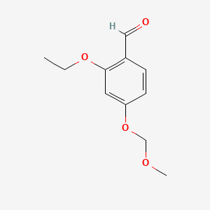 molecular formula C11H14O4 B6287269 2-Ethoxy-4-(methoxymethoxy)benzaldehyde CAS No. 2586126-03-4