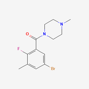 molecular formula C13H16BrFN2O B6287300 (5-Bromo-2-fluoro-3-methylphenyl)(4-methylpiperazin-1-yl)methanone CAS No. 2635937-17-4