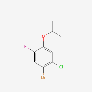 molecular formula C9H9BrClFO B6287305 1-Bromo-2-chloro-5-fluoro-4-isopropoxybenzene CAS No. 2586126-95-4