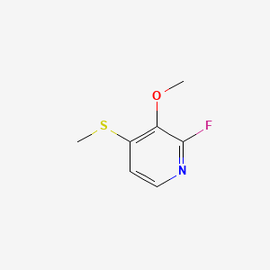 molecular formula C7H8FNOS B6287326 2-Fluoro-3-methoxy-4-(methylthio)pyridine CAS No. 2624417-42-9