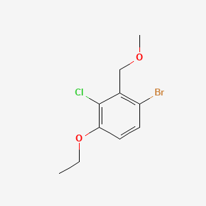 molecular formula C10H12BrClO2 B6287334 1-Bromo-3-chloro-4-ethoxy-2-(methoxymethyl)benzene CAS No. 2484888-77-7