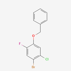 molecular formula C13H9BrClFO B6287338 1-(Benzyloxy)-4-bromo-5-chloro-2-fluorobenzene CAS No. 2586127-60-6