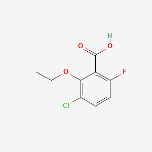 molecular formula C9H8ClFO3 B6287343 3-Chloro-2-ethoxy-6-fluorobenzoic acid CAS No. 2386086-92-4