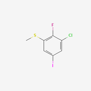 molecular formula C7H5ClFIS B6287360 (3-Chloro-2-fluoro-5-iodophenyl)(methyl)sulfane CAS No. 2586126-51-2