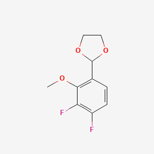 molecular formula C10H10F2O3 B6287373 2-(3,4-Difluoro-2-methoxyphenyl)-1,3-dioxolane CAS No. 2586126-18-1