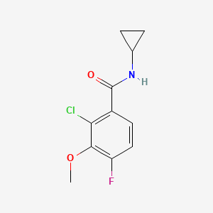 2-Chloro-N-cyclopropyl-4-fluoro-3-methoxybenzamide