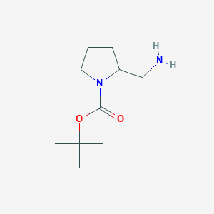 molecular formula C10H20N2O2 B062874 Tert-butyl 2-(aminomethyl)pyrrolidine-1-carboxylate CAS No. 177911-87-4