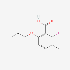 molecular formula C11H13FO3 B6287433 2-Fluoro-3-methyl-6-propoxybenzoic acid CAS No. 2624417-63-4