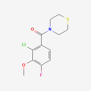(2-Chloro-4-fluoro-3-methoxyphenyl)(thiomorpholino)methanone