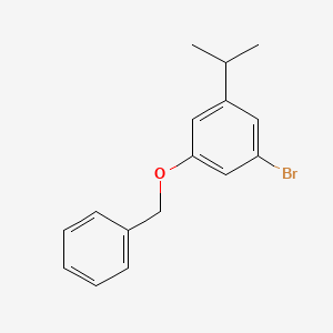 B6287460 1-(Benzyloxy)-3-bromo-5-isopropylbenzene CAS No. 2586126-92-1