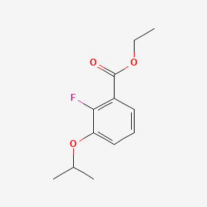 molecular formula C12H15FO3 B6287466 Ethyl 2-fluoro-3-isopropoxybenzoate CAS No. 2586125-99-5