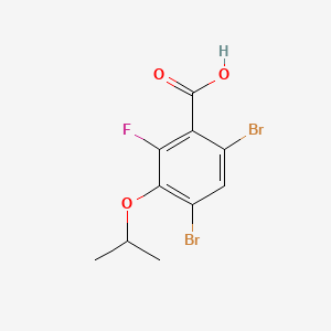 4,6-Dibromo-2-fluoro-3-isopropoxybenzoic acid