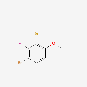 molecular formula C10H14BrFOSi B6287487 (3-Bromo-2-fluoro-6-methoxyphenyl)trimethylsilane CAS No. 2643367-93-3