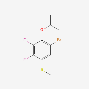 molecular formula C10H11BrF2OS B6287506 (5-Bromo-2,3-difluoro-4-isopropoxyphenyl)(methyl)sulfane CAS No. 2586126-62-5