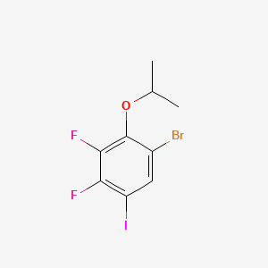 molecular formula C9H8BrF2IO B6287509 1-Bromo-3,4-difluoro-5-iodo-2-isopropoxybenzene CAS No. 2586126-38-5