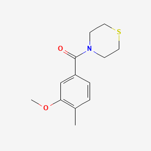 molecular formula C13H17NO2S B6287517 (3-Methoxy-4-methylphenyl)(thiomorpholino)methanone CAS No. 2635937-48-1