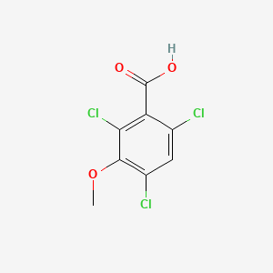 molecular formula C8H5Cl3O3 B6287526 2,4,6-Trichloro-3-methoxybenzoic acid CAS No. 2624417-05-4