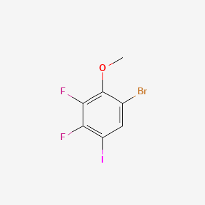molecular formula C7H4BrF2IO B6287536 1-溴-3,4-二氟-5-碘-2-甲氧基苯 CAS No. 2484889-22-5