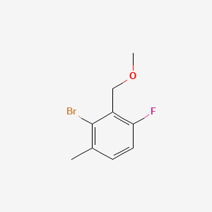 molecular formula C9H10BrFO B6287589 2-Bromo-4-fluoro-3-(methoxymethyl)-1-methylbenzene CAS No. 2379321-41-0